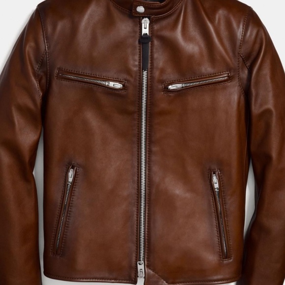 Coach Leather Racer Jacket - Picture 3 of 6